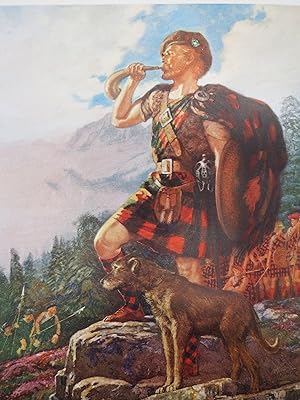VINTAGE GATHERING OF THE CLANS COLOR PRINT