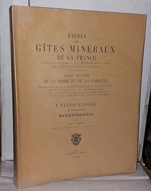 Études des gîtes minéraux de la France - Bassin Houiller de la Sarre et de la Lorraine I. Flore F...