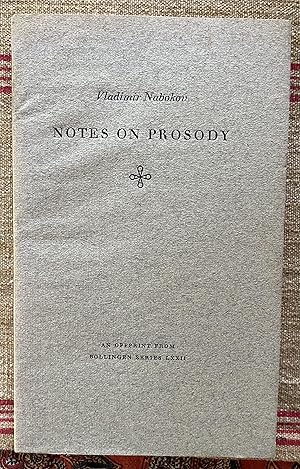 Notes on Prosody: From the Commentary to Hid Translation of Pushkins Eugene Onegin