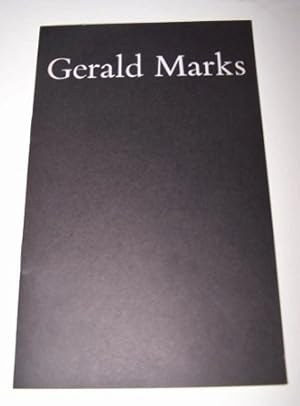 Gerald Marks 26 September - 15 October 1962