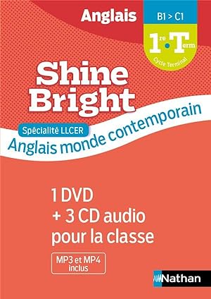Shine Bright ; LLCER anglais, monde contemporain : 1re/terminale (édition 2021)