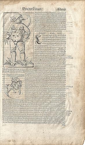 The Monster of Krakow from "Comographia, das ist: Beschreibung der gantzen Welt"