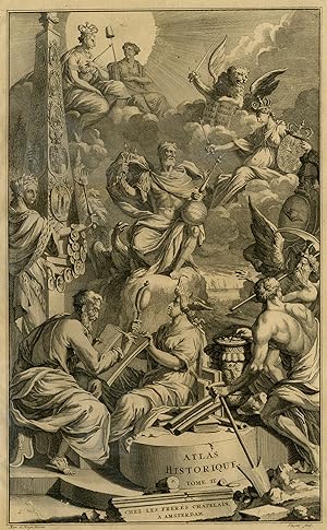 Antique Print-HISTORICAL ATLAS-TITLE PAGE-de Hooghe-Chatelain-Sluyter-1732