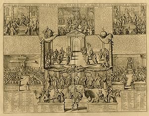 Antique Print-EMPIRE-ORDER-ELECTION-SACRTE-CORONATION-EMPEROR-Chatelain-1732