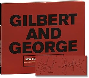 Gilbert and George: New Testamental Pictures (First Edition, inscribed)