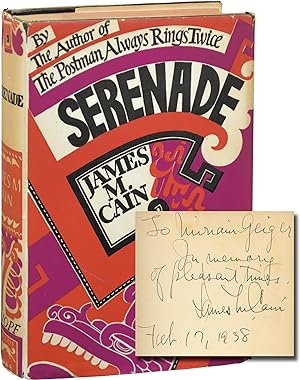 Serenade (Hardcover, inscribed in 1938)