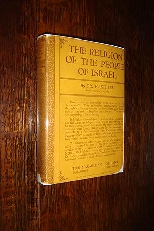 The Religion of the People of Israel (first printing in RARE DJ)