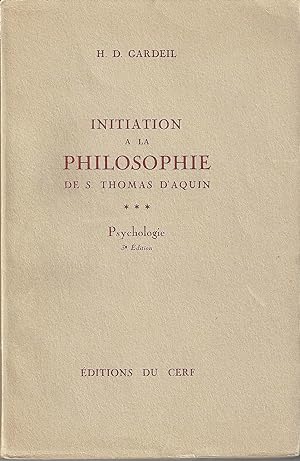 Initiation à la philosophie de S. Thomas d'Aquin