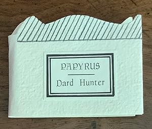 Dard Hunter on papyrus