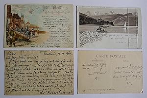 Seventeen postcards addressed and posted to Pierre Louys. From various correspondents.