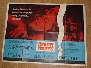 Susan Hayward British Quad Poster "Stolen Hours" 1963