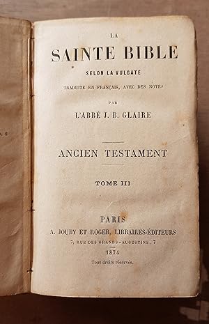 La Sainte Bible, 4 tomes