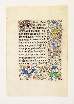 FROM A LARGE BOOK OF HOURS, WITH TEXT IN LATIN AND/OR FRENCH