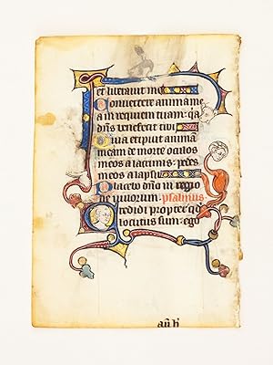 FROM A SMALL PSALTER-HOURS IN LATIN, WITH IMMENSELY CHARMING MARGINALIA
