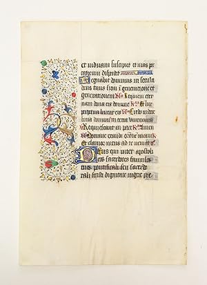 FROM A LARGE BOOK OF HOURS IN LATIN