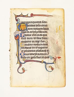 FROM A SMALL PSALTER-HOURS IN LATIN, WITH IMMENSELY CHARMING MARGINALIA