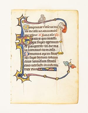 FROM A SMALL PSALTER-HOURS IN LATIN, WITH IMMENSELY CHARMING MARGINALIA