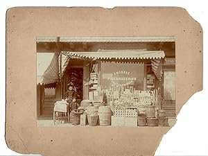 [Photograph of A. Monroe, Fine Groceries, Fruits & Produce, ca. 1900]