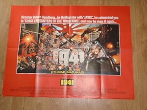 Dan Akroyd, Ned Beatty, Lorraine Gary 1941 It's Mad Mad, Mad! UK Quad Movie Poster 1979