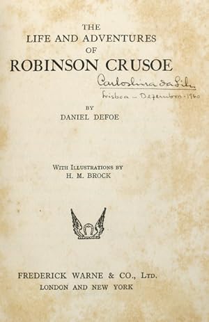 THE LIFE AND ADVENTURES OF ROBINSON CRUSOE.
