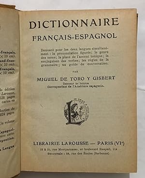 Dictionnaire Francais-Espagnol (édition de 1926)