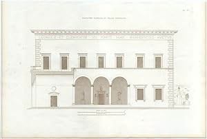 PANDOLFINI PALACE IN FLORENCE,LATERAL ELEVATION,ITALY