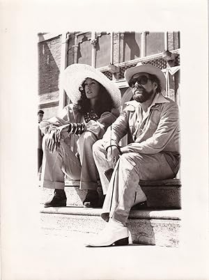 Original photograph of Tennessee Williams and Marisa Berenson in Venice, circa 1972