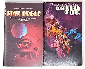[2 First Editions by Lin Carter] Star Rogue; Lost World of Time