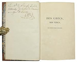 Des grecs, des turcs, et de l'esprit public européen, opuscule de 1821, par M. L. C. D. B.