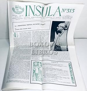 Ínsula. Revista bibliográfica de ciencias y letras. Nº 313 (Diciembre, 1972)