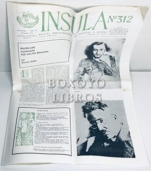 Ínsula. Revista bibliográfica de ciencias y letras. Nº 312 (Noviembre, 1972)