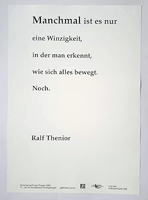 Ralf Thenior / Thorsten Becker - Sommernacht der Poesie 1992 - 11. Juli im Künstlerdorf Schöpping...