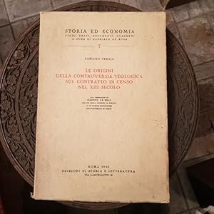 Le origini della controversia teologica sul contratto di censo nel XIII secolo.