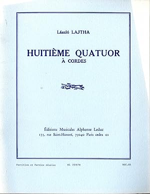 HUITIEME QUATUOR A CORDES. Op.53; (1954).
