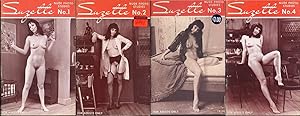 Suzette (4 vintage adult pinup digest magazines, 1968)