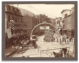 [Circa 1909 - 1914 Harpers Ferry, West Virginia Military Parade Photograph]