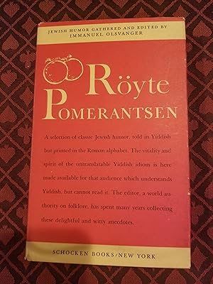 Röyte Pomerantsen: (Jewish Folk Humour)