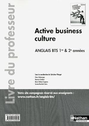 activé business ; culture anglais ; BTS 1re & 2e années ; livre du professeur (édition 2012)