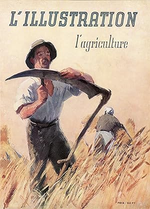 "L'AGRICULTURE par Albert BRENET 1941" Couverture originale entoilée illustrée par Albert BRENET ...
