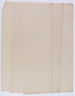Blank sheet of thin laid paper without watermarks