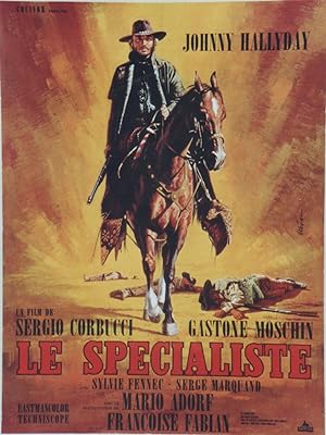 "LE SPÉCIALISTE" Affiche originale entoilée Réalisé par Sergio CORBUCCI en 1969 avec Johnny HALLY...