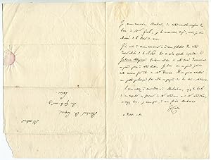 French Philosopher Victor Cousin Autograph Letter Signed