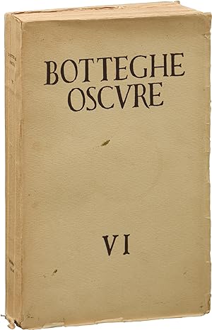 Botteghe Oscure Quaderno [VI] (First Edition)