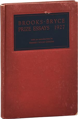 Brooks-Bryce Anglo-American Prize Essays 1927 (First Edition)