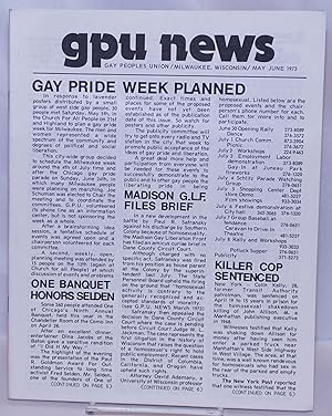 GPU News [vol. 2, #8] May/June 1973: Gay Pride Week Planned