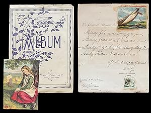 A Canadian Girl's 1880's Scrapbook of Poems, Sentiments and Chromolithograph Prints