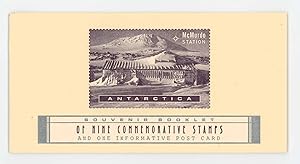 McMurdo Station Antarctica: Souvenir Booklet of Nine Commemorative Stamps and One Informative Pos...