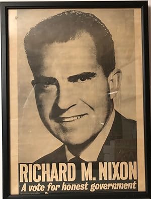 Framed Campaign Poster for Richard Nixon: A Vote for Honest Government