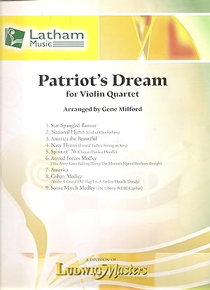 Patriot's Dream for Violin Quartet: Score & Parts (Ludwig Masters)