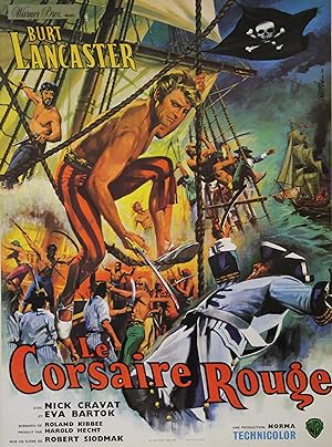 "LE CORSAIRE ROUGE (THE CRIMSON PIRATE)" Réalisé par Robert SIODMAK en 1952 avec Burt LANCASTER, ...